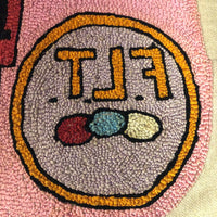 SOLD (MG) International Order of Odd Fellows 1924 Portland, Oregon Hooked Rug
