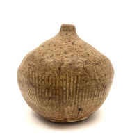 Earthy Hand-thrown Studio Pottery Weed Pot, Signed M