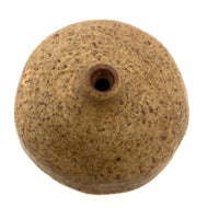 Earthy Hand-thrown Studio Pottery Weed Pot, Signed M
