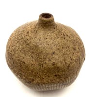 Earthy Hand-thrown Studio Pottery Weed Pot, Signed M