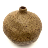 Earthy Hand-thrown Studio Pottery Weed Pot, Signed M