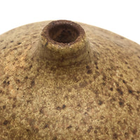 Earthy Hand-thrown Studio Pottery Weed Pot, Signed M
