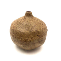 Earthy Hand-thrown Studio Pottery Weed Pot, Signed M