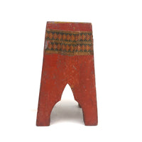 Antique Schoenhut Circus Red Stand with Yellow Top