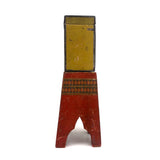 Antique Schoenhut Circus Red Stand with Yellow Top