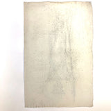 Early 19th Century French Neoclassical Charcoal Drawing of Caryatid with Oar