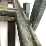 Heavy Cast Metal Tabletop Brutalist Chair