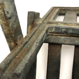 Heavy Cast Metal Tabletop Brutalist Chair