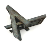 Heavy Cast Metal Tabletop Brutalist Chair