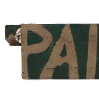 Self Reflexive Old Hand-painted Paint Sign on Wood