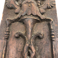 Wonderful Antique Folk Art Carved Wood Panel with Angel