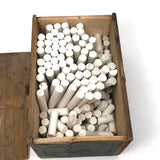 Rare Antique Penn Art Dustless White Chalk in Original Box with Slide Lid