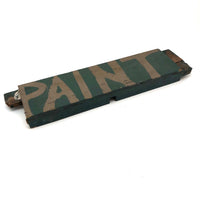 Self Reflexive Old Hand-painted Paint Sign on Wood
