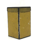 Pretty, Small Old Yellow Painted Tin