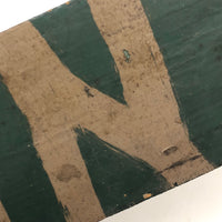 Self Reflexive Old Hand-painted Paint Sign on Wood