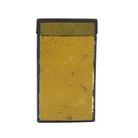 Pretty, Small Old Yellow Painted Tin