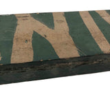 Self Reflexive Old Hand-painted Paint Sign on Wood