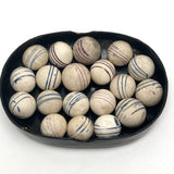 Unfired Hand-Painted German Clay China Marbles - Sold Individually