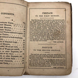 E.Decker's 1846 (Rare) Ready Reckoner with Beautiful Leather Cover and Drawing