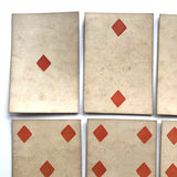 Rare Hunt and Sons 1830s British Playing Cards, Heavy Stock, Diamonds