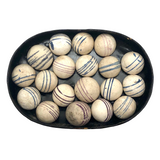 Unfired Hand-Painted German Clay China Marbles - Sold Individually