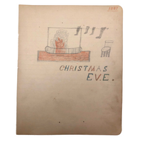 Elmer S. Hill, Haydenville MA, 1887 Christmas Eve Drawing