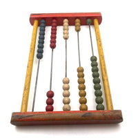 Colorful Wooden Abacus with Nice Old Paint