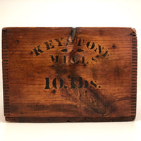 Keystone Mills Ten Pound Wooden Cinnamon Crate with Original Label