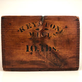 Keystone Mills Ten Pound Wooden Cinnamon Crate with Original Label