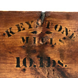 Keystone Mills Ten Pound Wooden Cinnamon Crate with Original Label