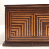 Stunning Antique Walnut and Maple Inlay Box
