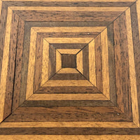 Stunning Antique Walnut and Maple Inlay Box
