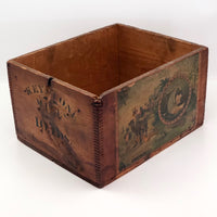 Keystone Mills Ten Pound Wooden Cinnamon Crate with Original Label