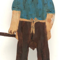 Wooden Cutout Folk Art Boy Cook, 1940s, by Richard King