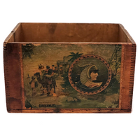 Keystone Mills Ten Pound Wooden Cinnamon Crate with Original Label