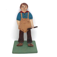 Wooden Cutout Folk Art Boy Cook, 1940s, by Richard King