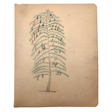 Elmer S. Hill, Haydenville MA, 1888 Christmas Tree Drawing