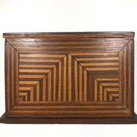 Stunning Antique Walnut and Maple Inlay Box