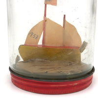 1953 Ship in a Jar with American Flag