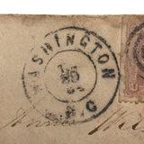 1865 Civil War 6th Corps 1st Division Cover with Red Cross and Target (or Snake?) Cancel