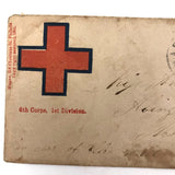 1865 Civil War 6th Corps 1st Division Cover with Red Cross and Target (or Snake?) Cancel
