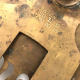 Another Beautiful Antique Brass Stencil Wheel, Allen Bros., 1868-1871 Patent