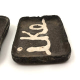 Ike and Adlai, C. 1950s Folk Art (Vote with Your Butts!) Ashtrays