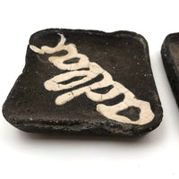 Ike and Adlai, C. 1950s Folk Art (Vote with Your Butts!) Ashtrays