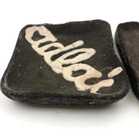 Ike and Adlai, C. 1950s Folk Art (Vote with Your Butts!) Ashtrays