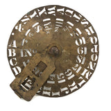 Another Beautiful Antique Brass Stencil Wheel, Allen Bros., 1868-1871 Patent