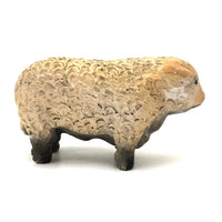 C. 1940s Chalkware Hereford Bull Still Bank with Great Fur and Face