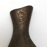 Brass Victorian Style United Shoe Manufacturing Co. Boot Paperweight