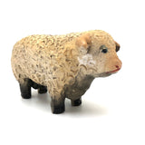 C. 1940s Chalkware Hereford Bull Still Bank with Great Fur and Face