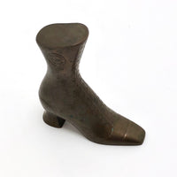 Brass Victorian Style United Shoe Manufacturing Co. Boot Paperweight